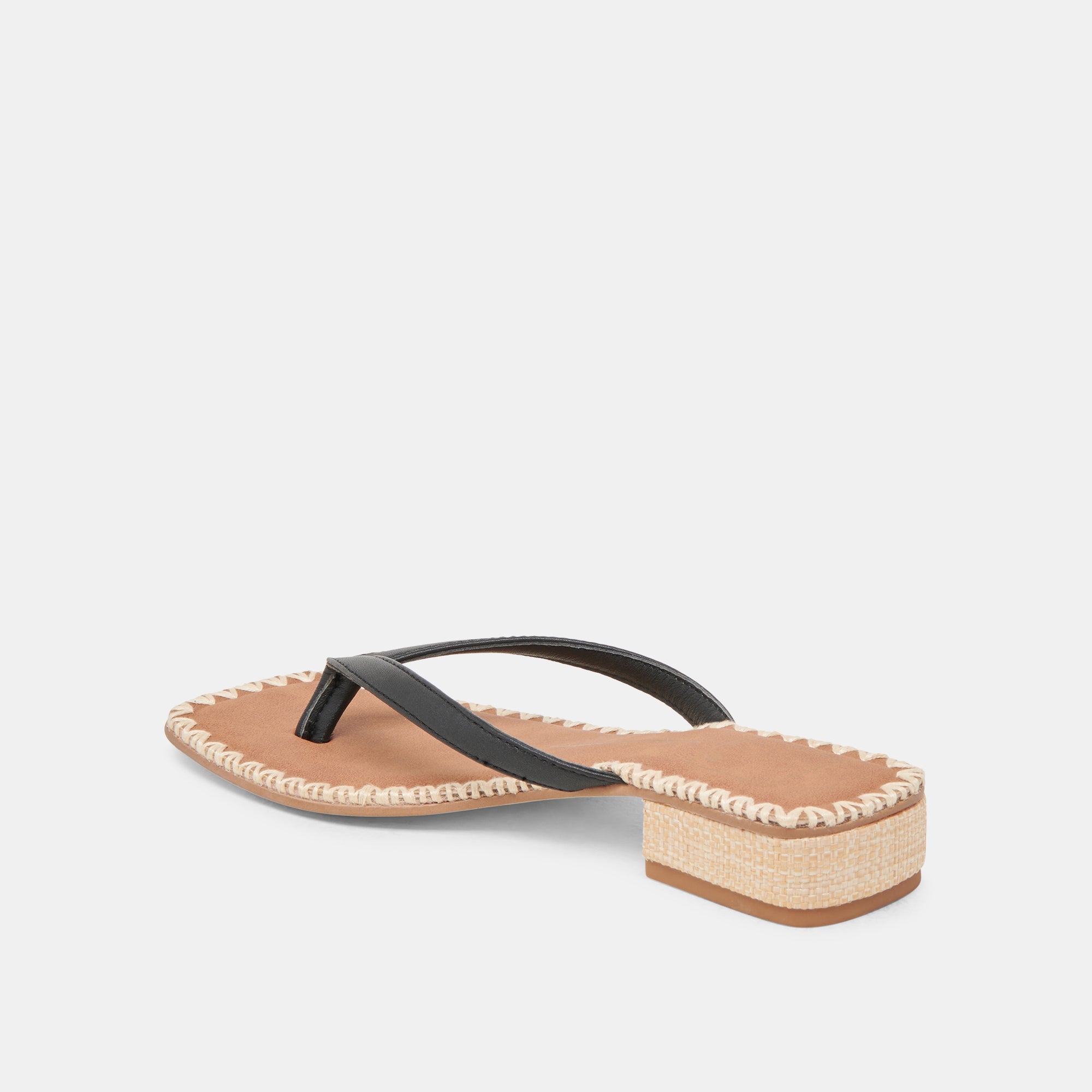 BARTY SANDALS BLACK LEATHER | Women Dolce Vita