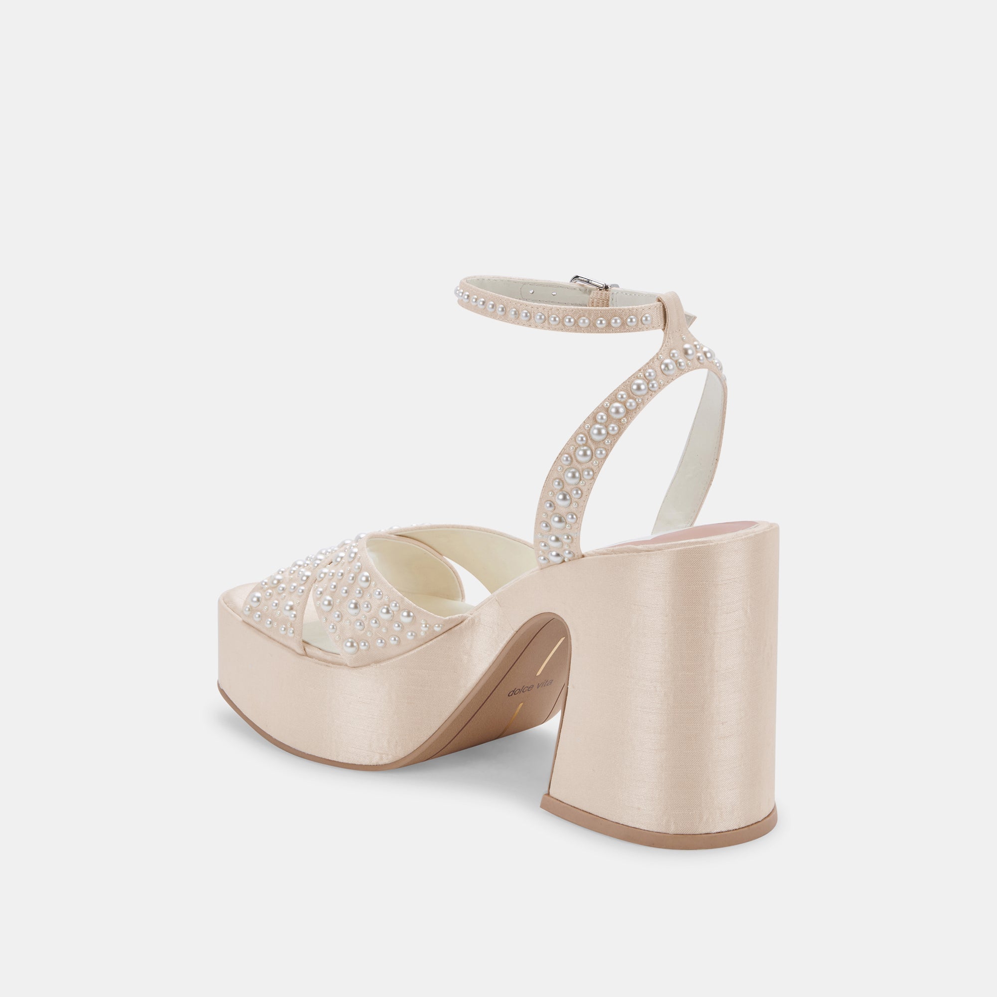 WESSI PEARL HEELS VANILLA PEARLS | Dolce Vita Women