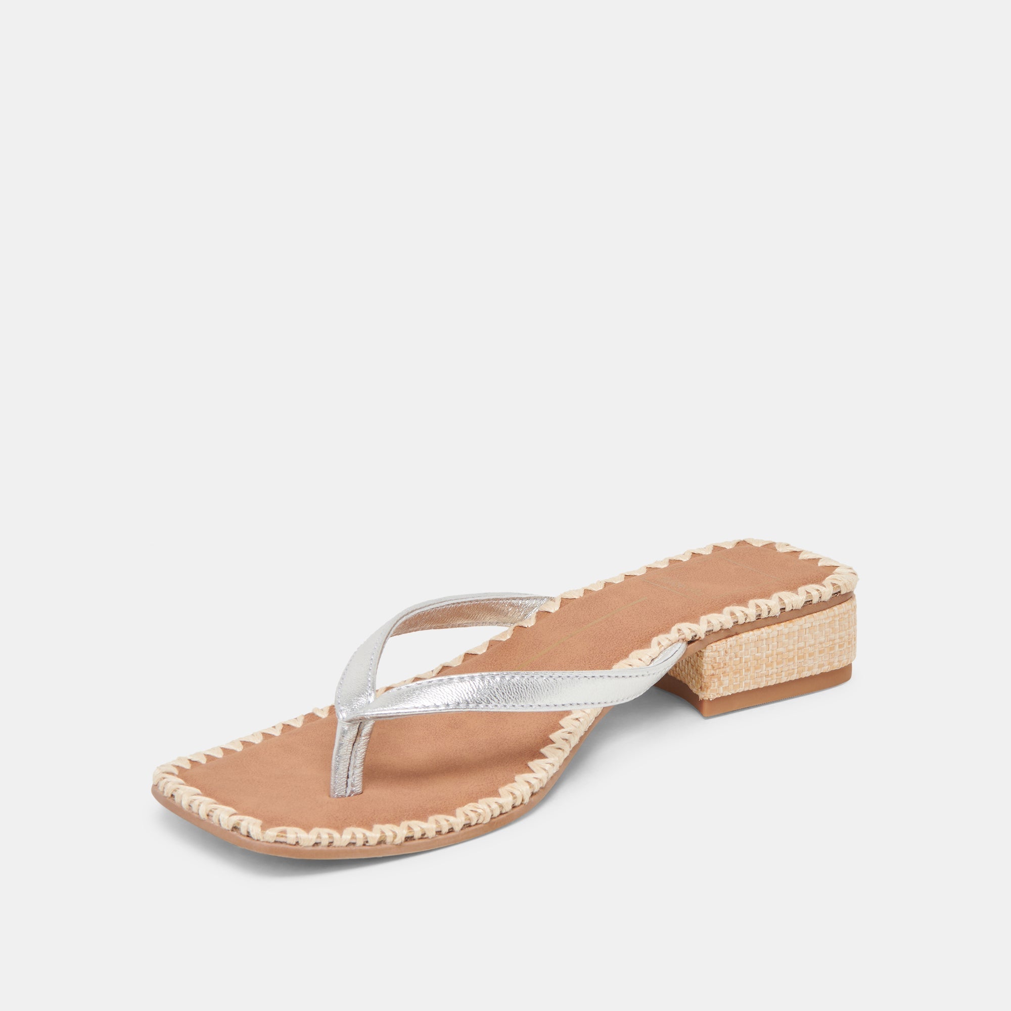 BARTY SANDALS SILVER METALLIC LEATHER | Dolce Vita Women
