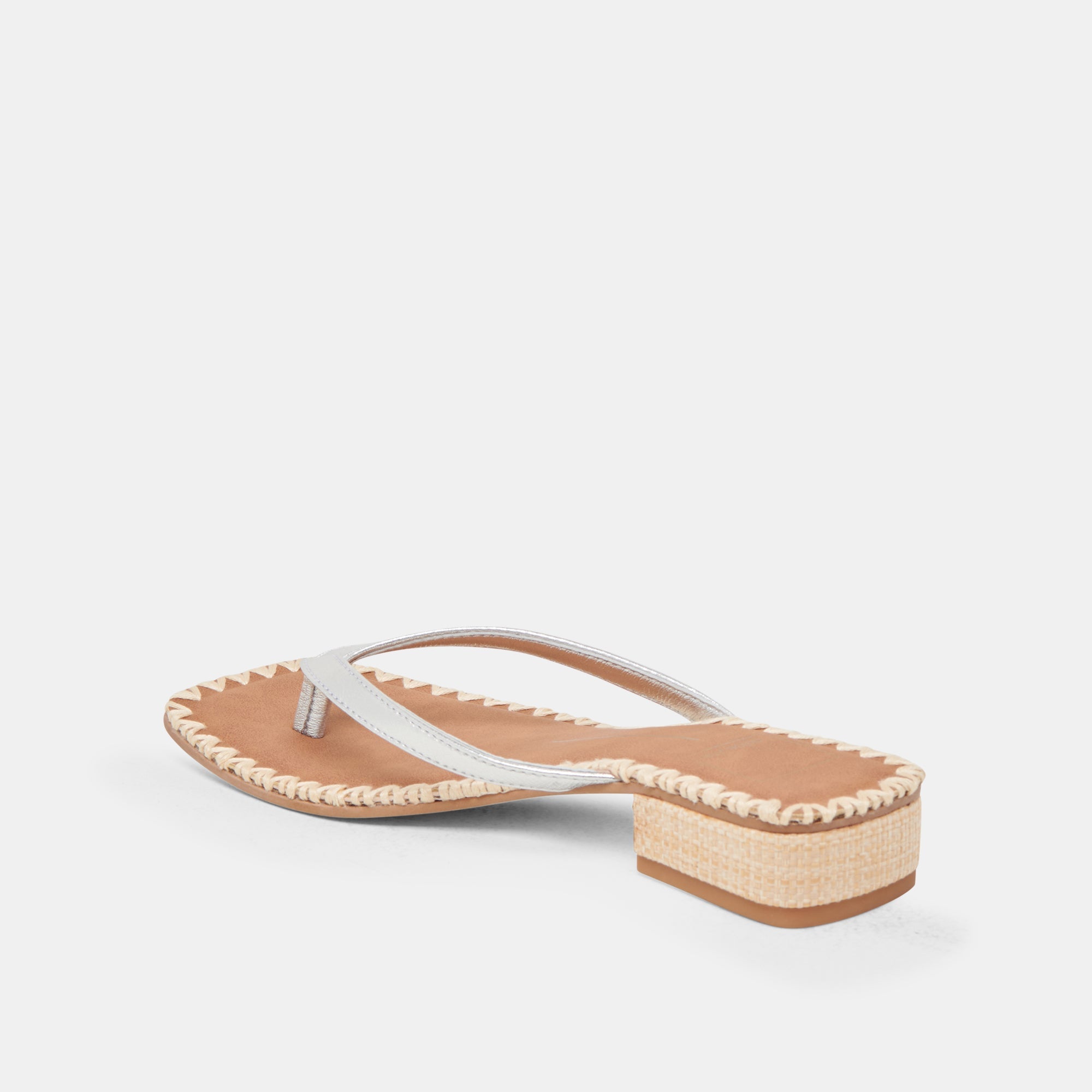 BARTY SANDALS SILVER METALLIC LEATHER | Dolce Vita Women