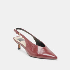Alenna Oxblood Crinkle Heels | Women Dolce Vita