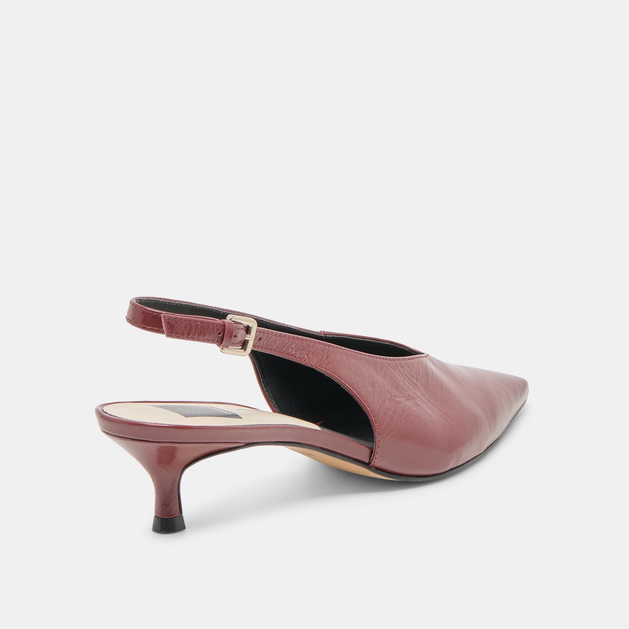 Alenna Oxblood Crinkle Heels | Women Dolce Vita