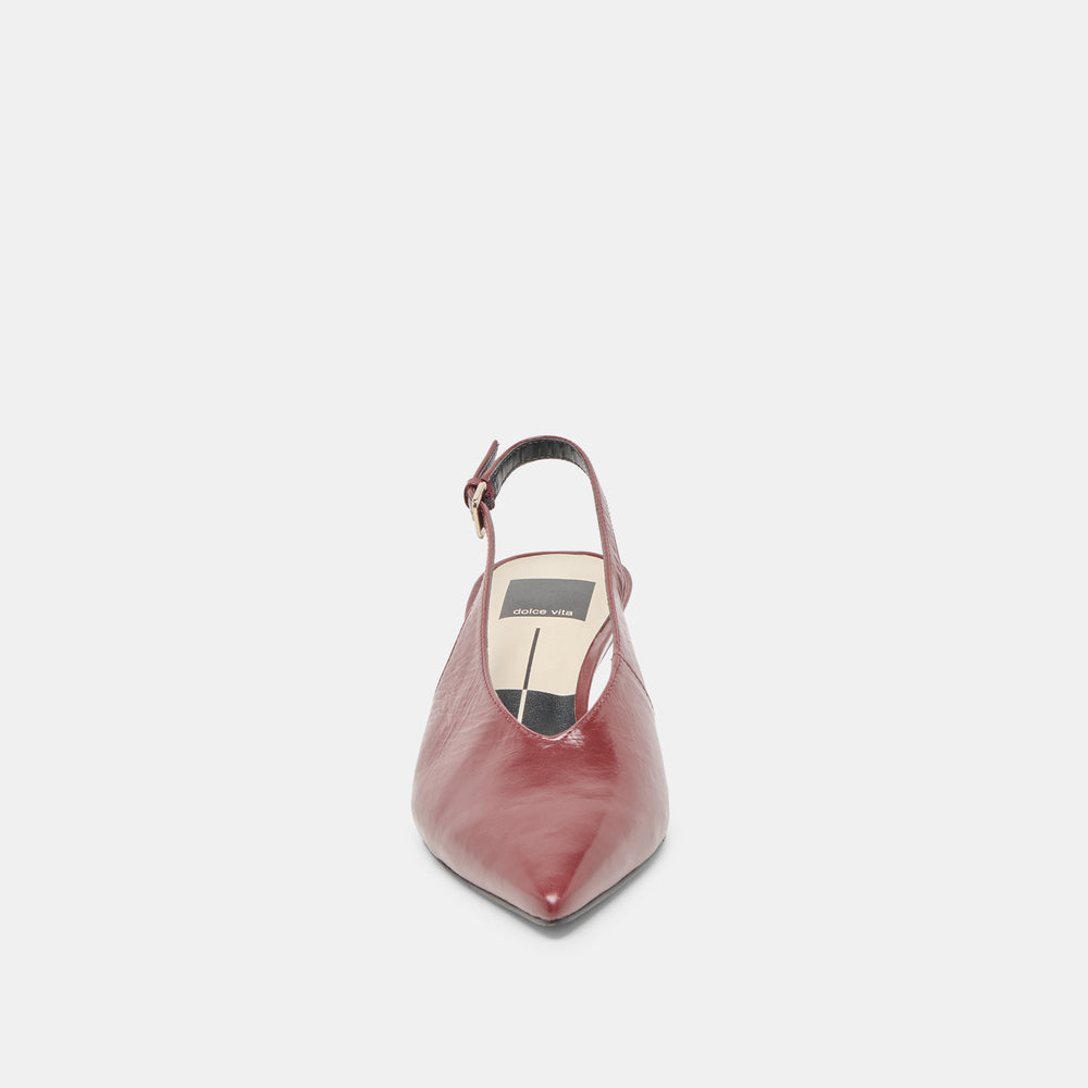 Alenna Oxblood Crinkle Heels | Women Dolce Vita