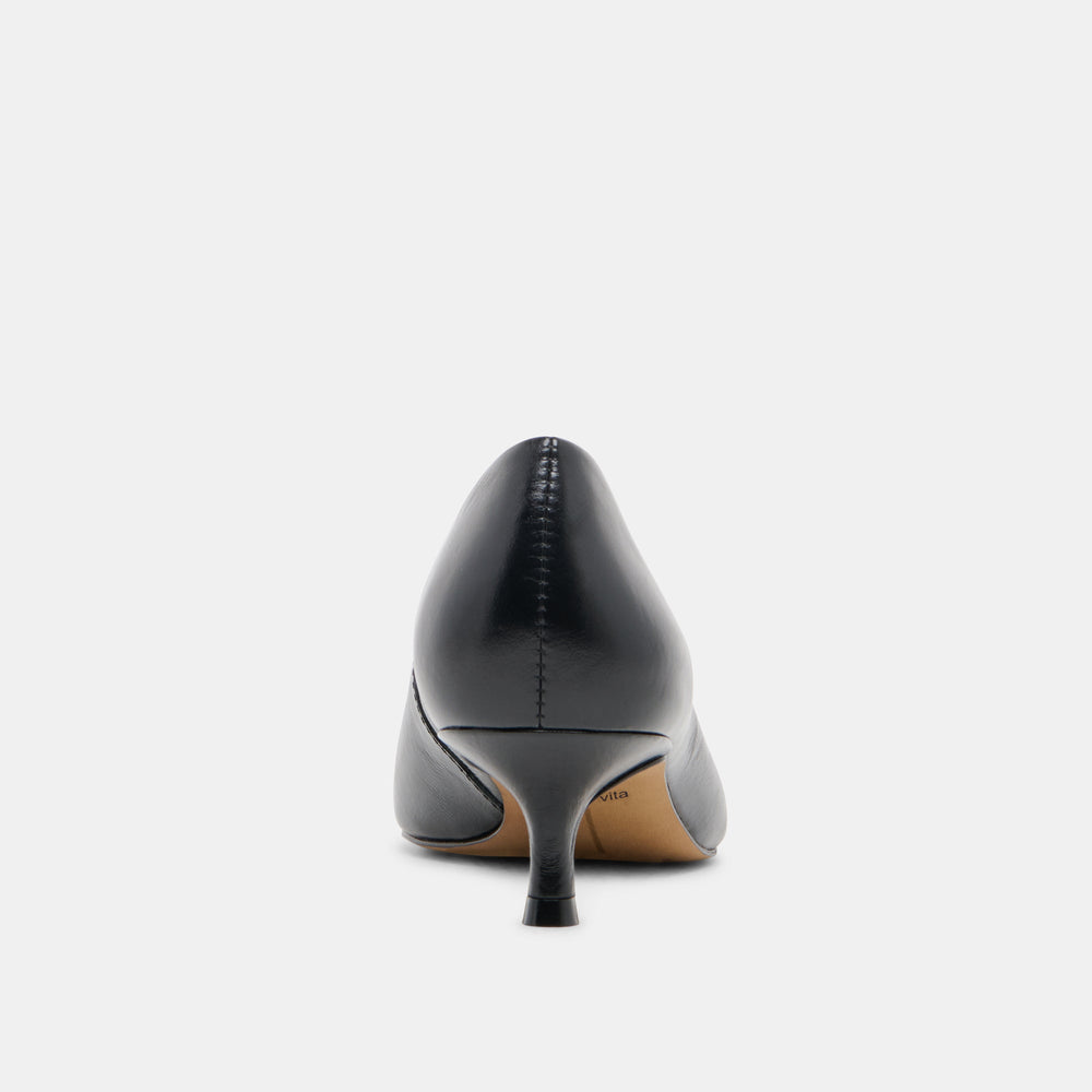 ALWYN HEELS MIDNIGHT CRINKLE PATENT | Dolce Vita Women