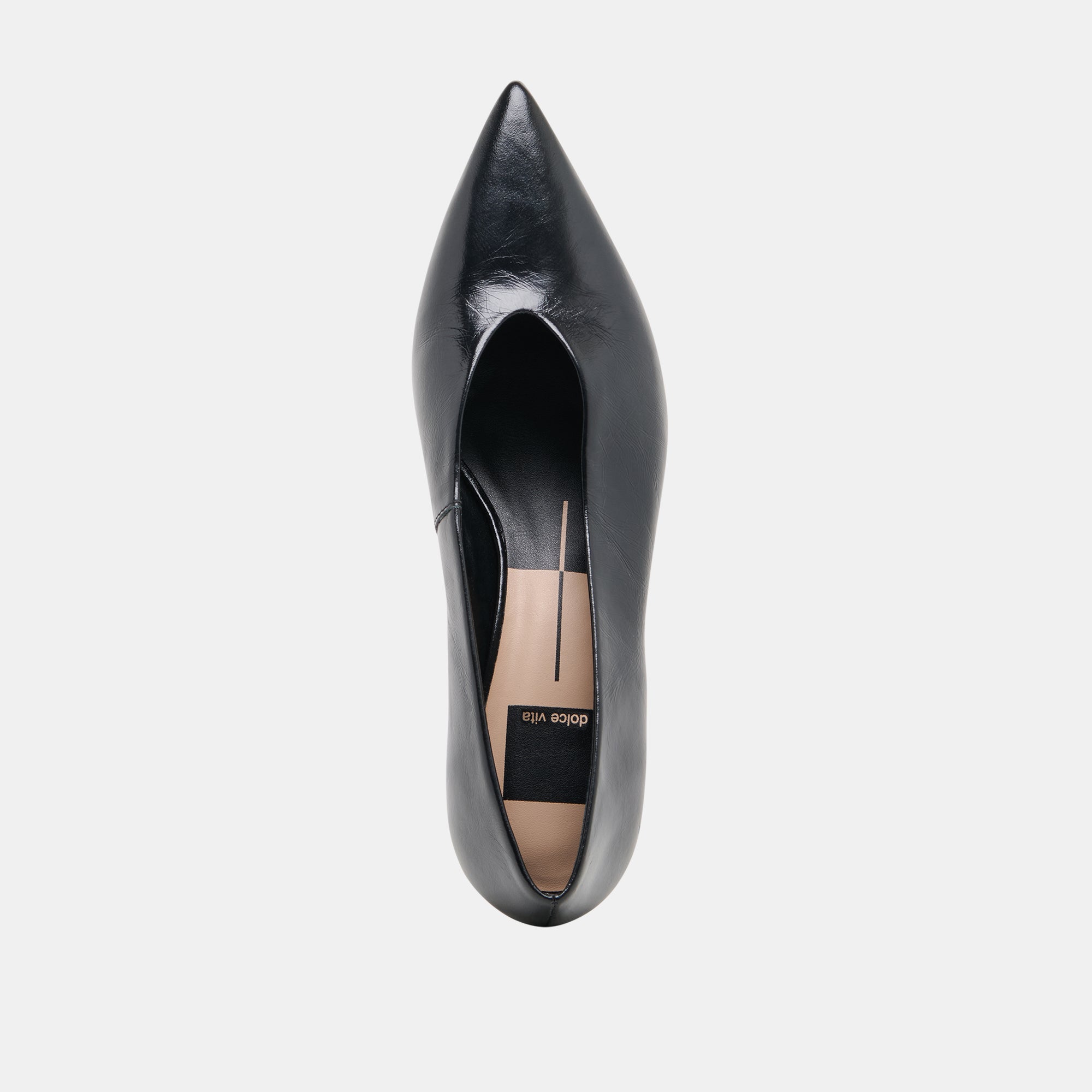 ALWYN HEELS MIDNIGHT CRINKLE PATENT | Dolce Vita Women