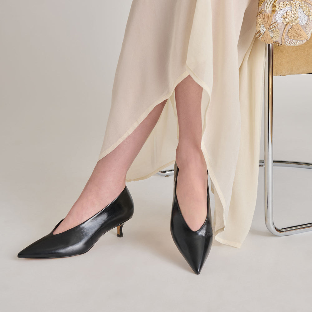 ALWYN HEELS MIDNIGHT CRINKLE PATENT | Dolce Vita Women