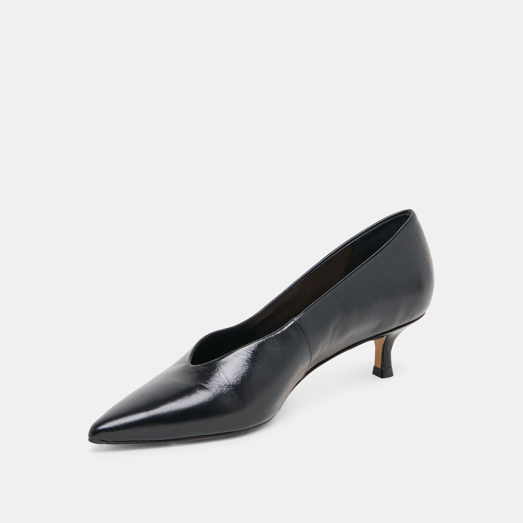 ALWYN HEELS MIDNIGHT CRINKLE PATENT | Dolce Vita Women