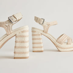 ANIRA Ivory Pearl Heels | Women Dolce Vita