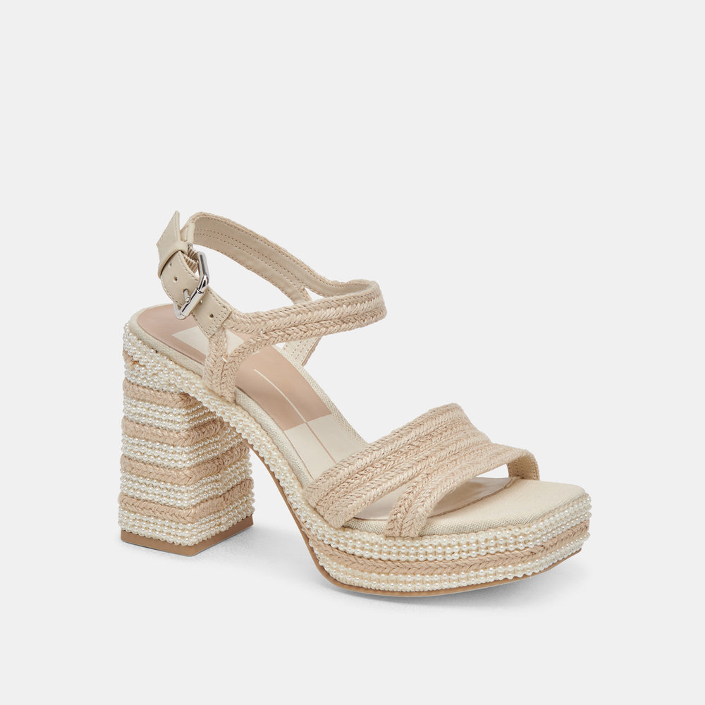 ANIRA Ivory Pearl Heels | Women Dolce Vita