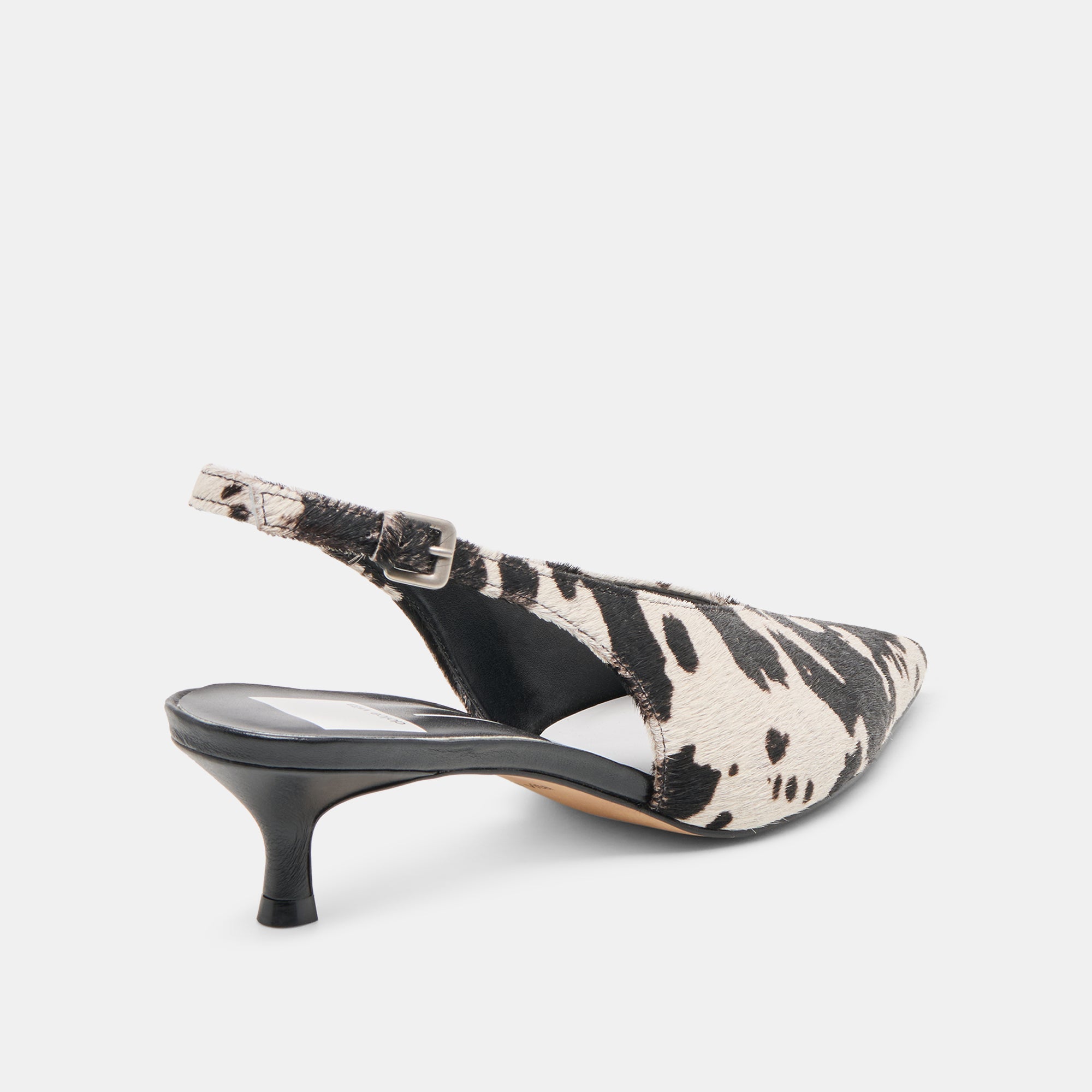 Alenna Black White Taurus Calf Hair Heels | Dolce Vita Women