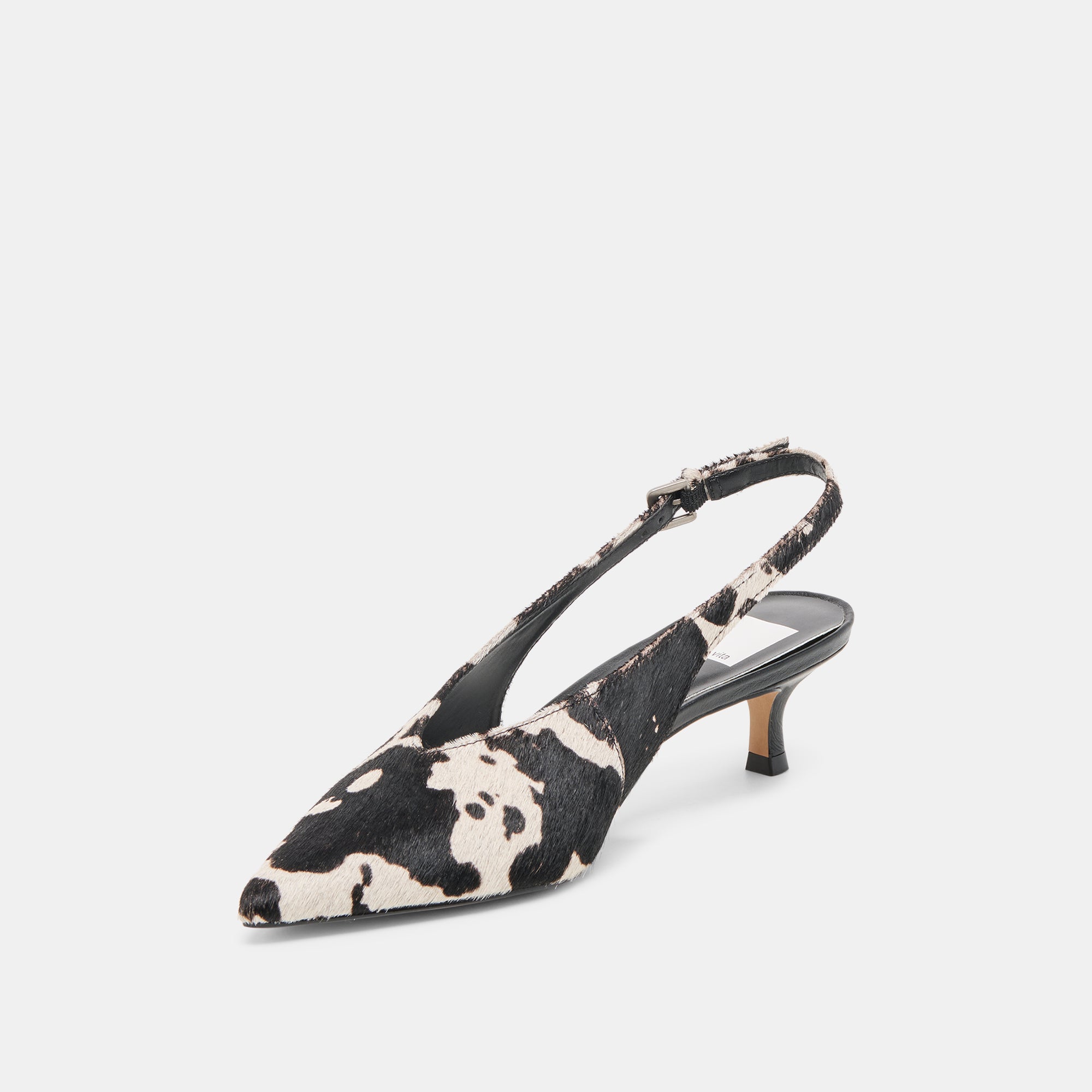 Alenna Black White Taurus Calf Hair Heels | Dolce Vita Women