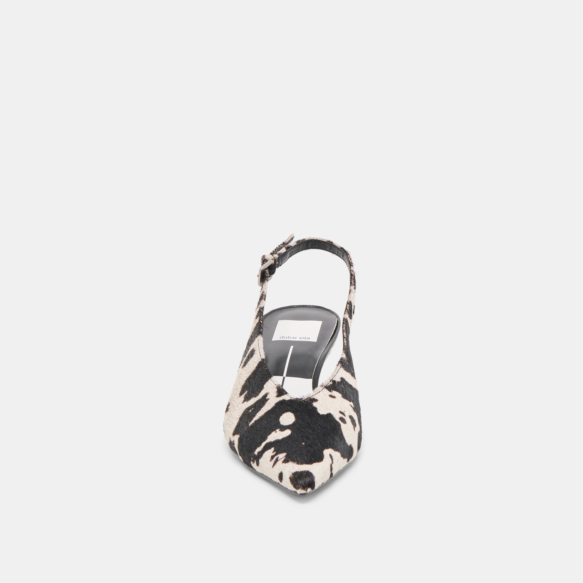 Alenna Black White Taurus Calf Hair Heels | Dolce Vita Women
