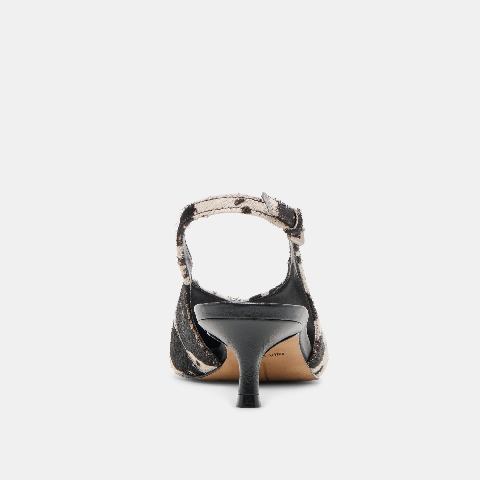 Alenna Black White Taurus Calf Hair Heels | Dolce Vita Women