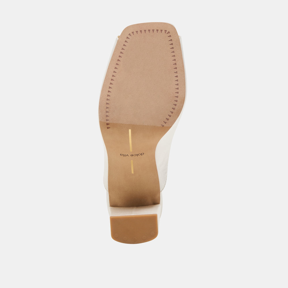 Sabela Off White Satin Heels | Women Dolce Vita