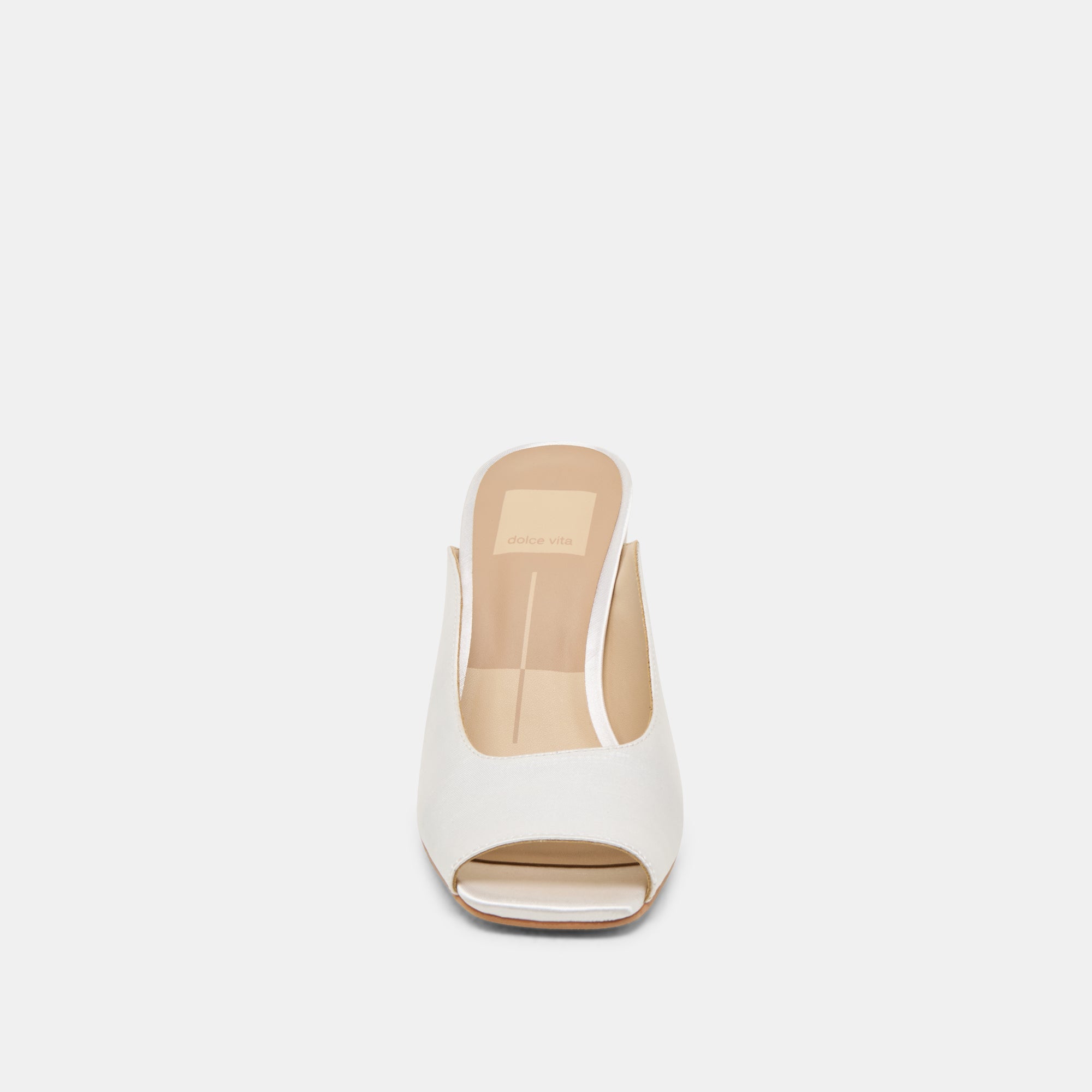 Sabela Off White Satin Heels | Women Dolce Vita
