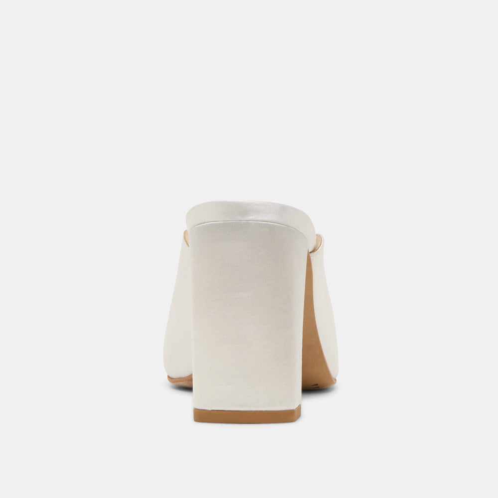 Sabela Off White Satin Heels | Women Dolce Vita