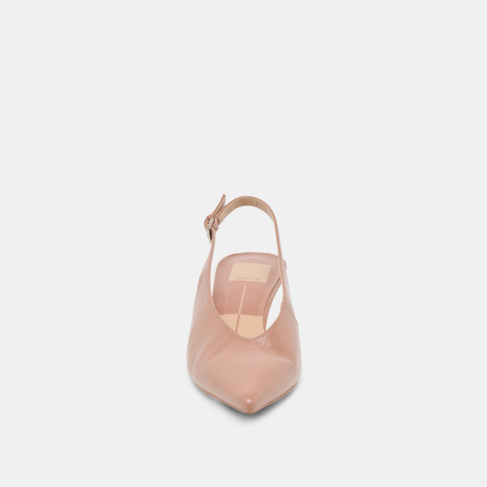 ALENNA HEELS WHISKEY CRINKLE PATENT | Dolce Vita Women