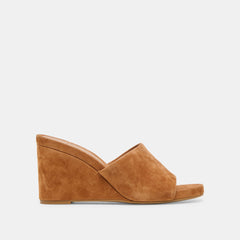 Holta Brown Suede Wedges | Women Dolce Vita