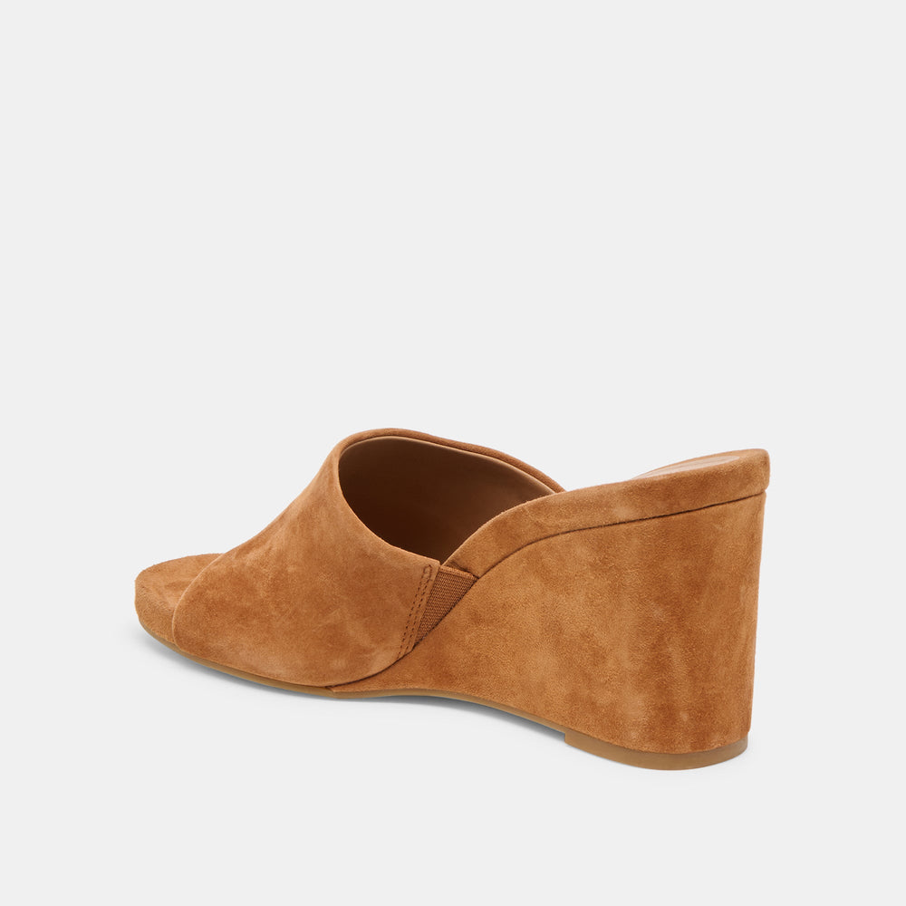 Holta Brown Suede Wedges | Women Dolce Vita