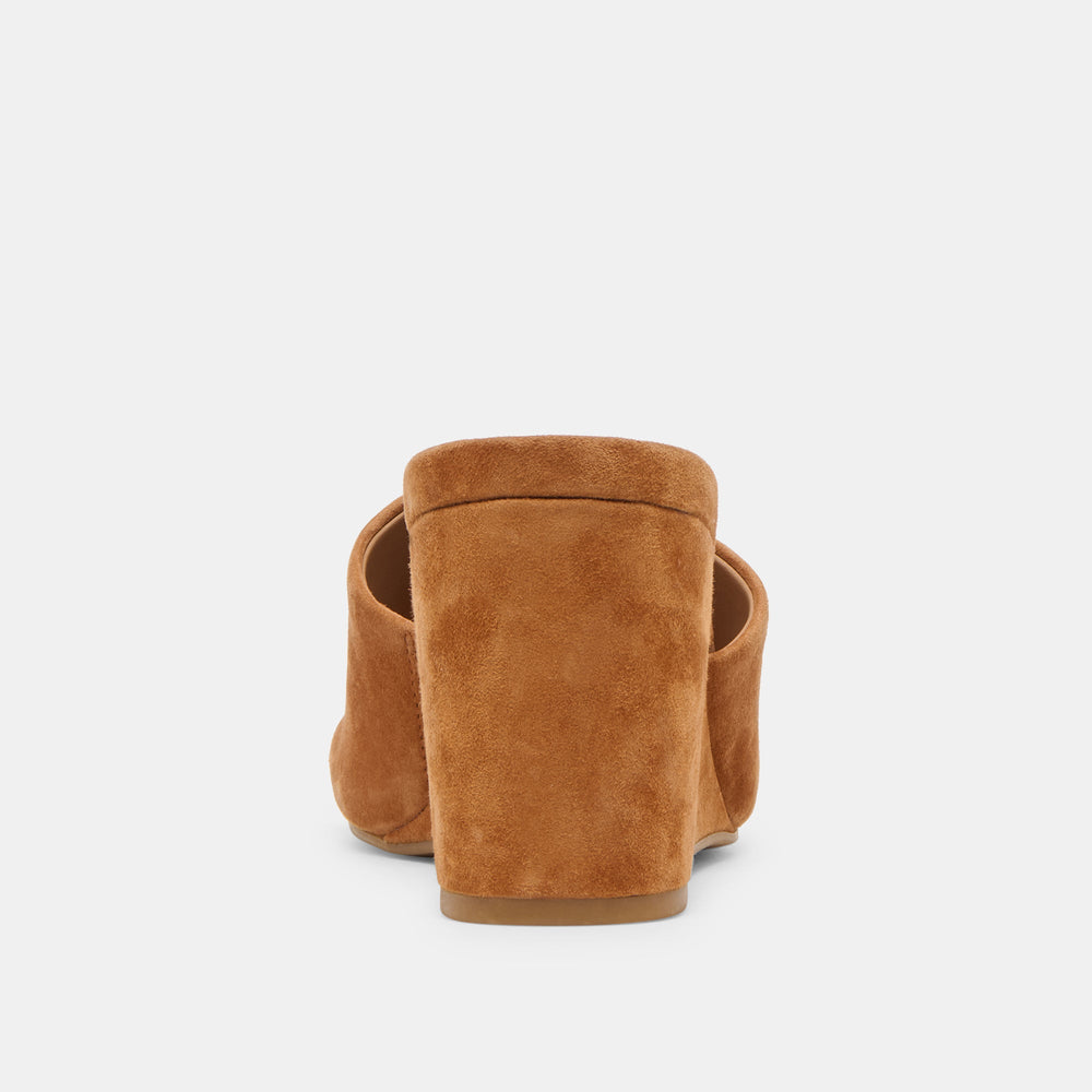Holta Brown Suede Wedges | Women Dolce Vita