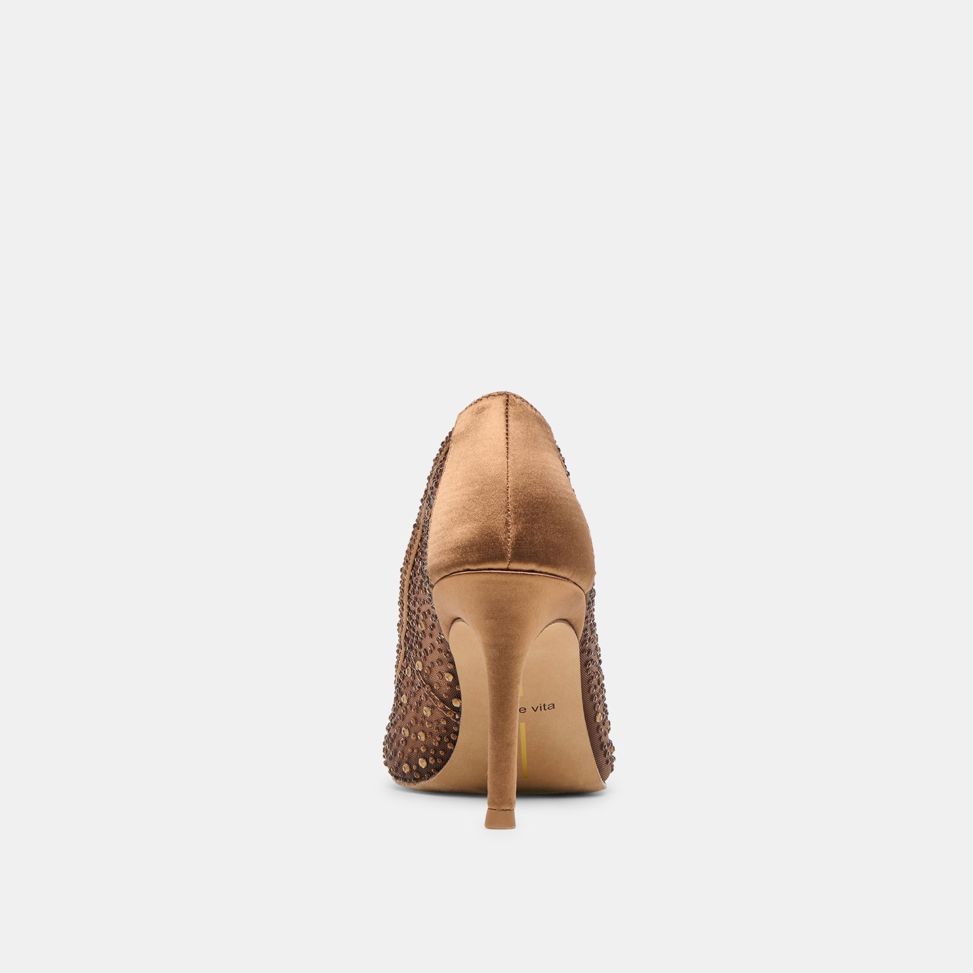 Kashe Crystal Mid Brown Mesh Heels | Dolce Vita Women