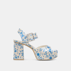 Bobby Pearl Blue Floral Satin Heels | Dolce Vita Women