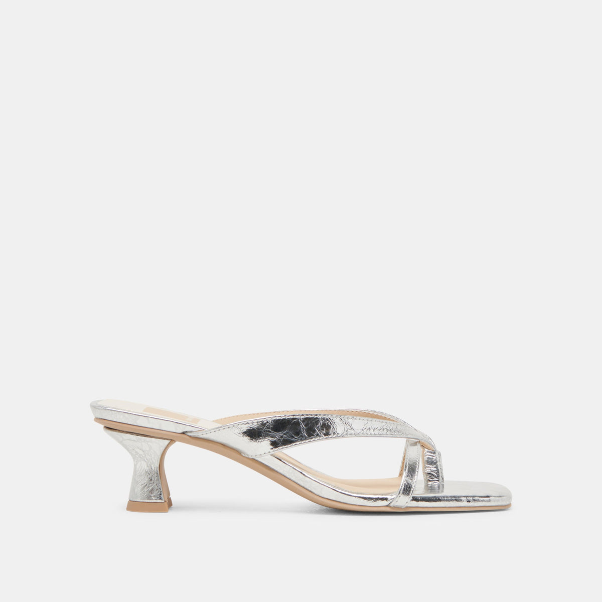 BREVEL HEELS SILVER DISTRESSED LEATHER | Women Dolce Vita
