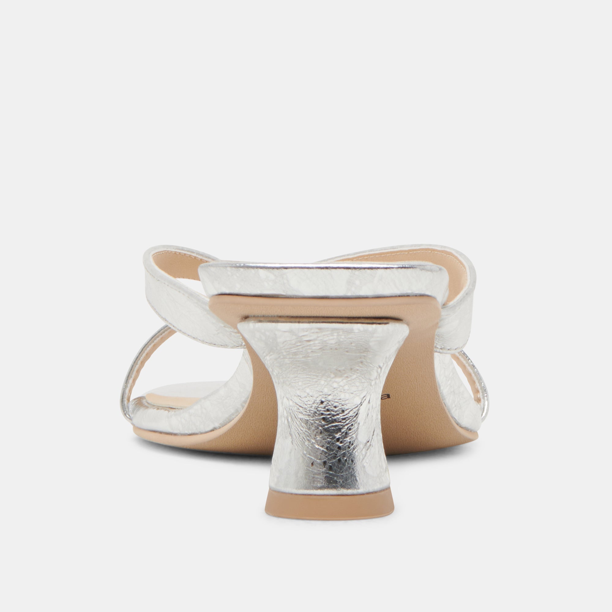 BREVEL HEELS SILVER DISTRESSED LEATHER | Women Dolce Vita