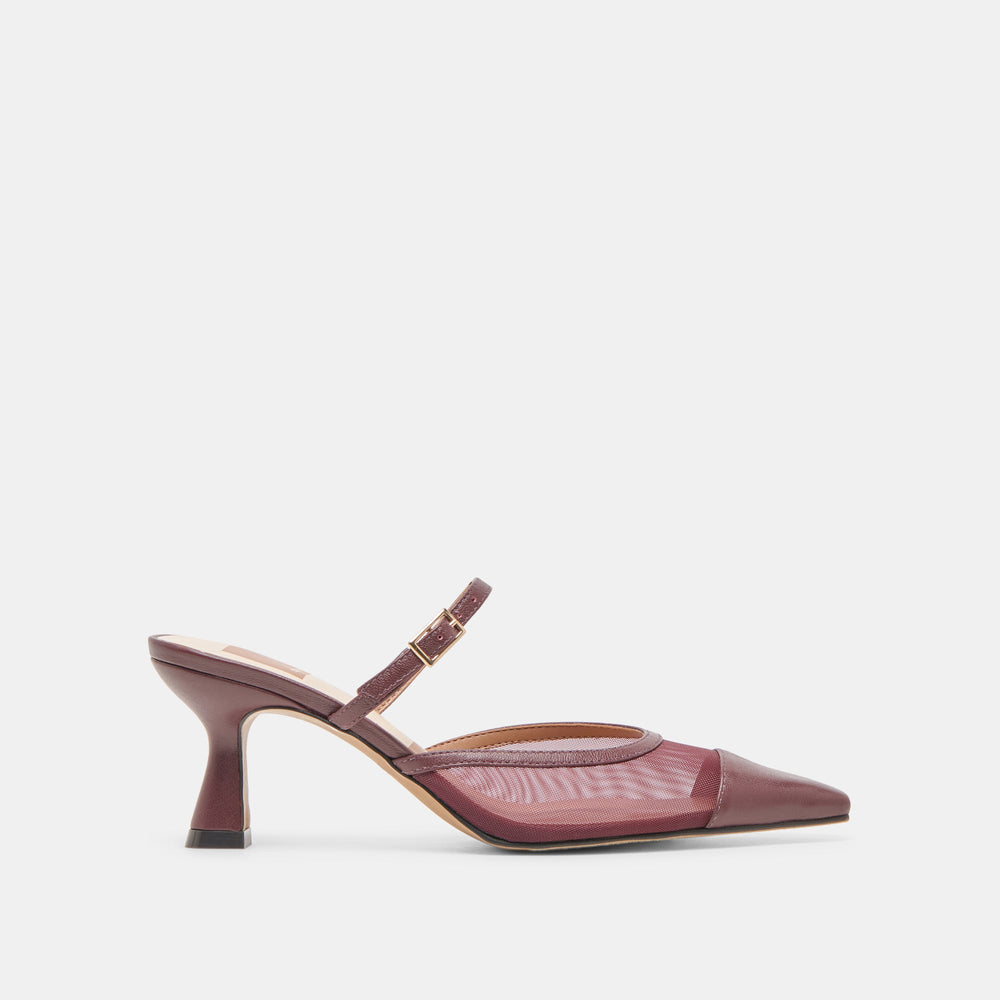 Loyd Burgundy Mesh Heels | Dolce Vita Women
