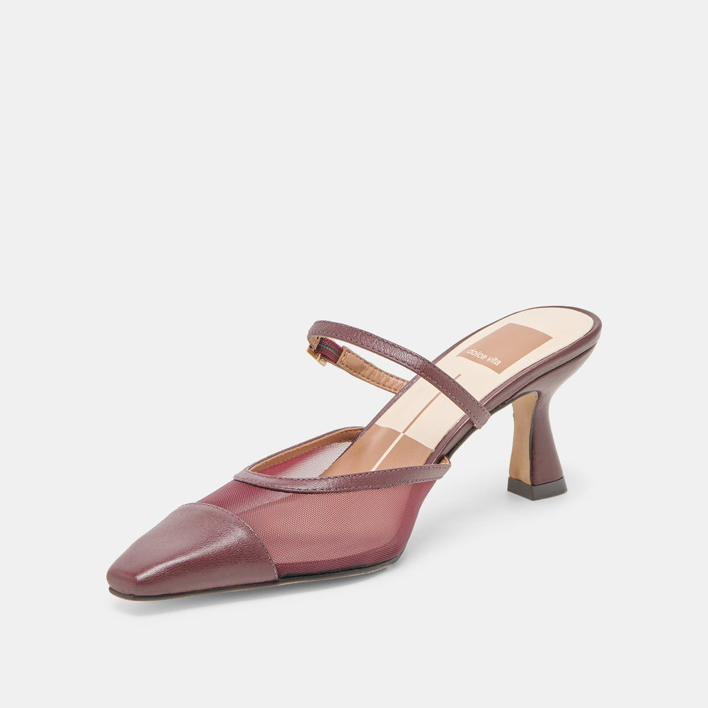 Loyd Burgundy Mesh Heels | Dolce Vita Women