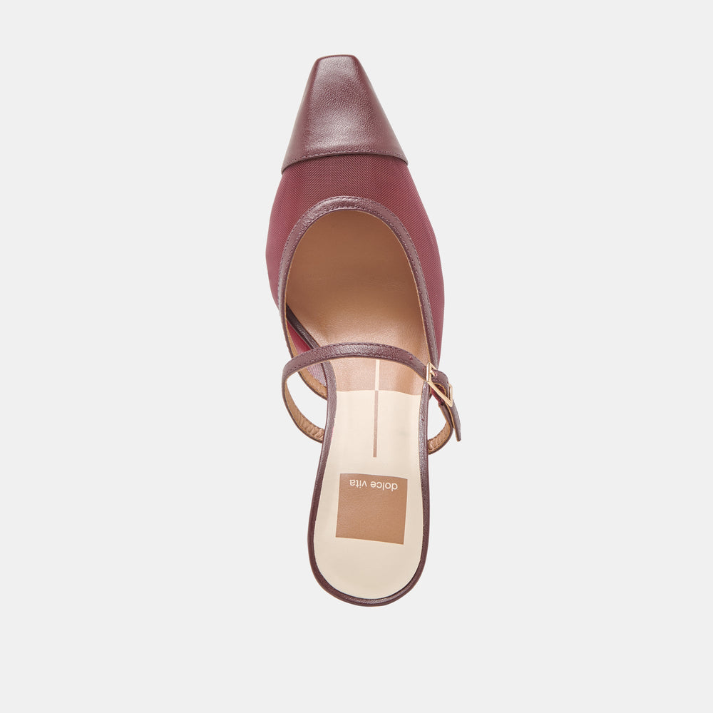 Loyd Burgundy Mesh Heels | Dolce Vita Women