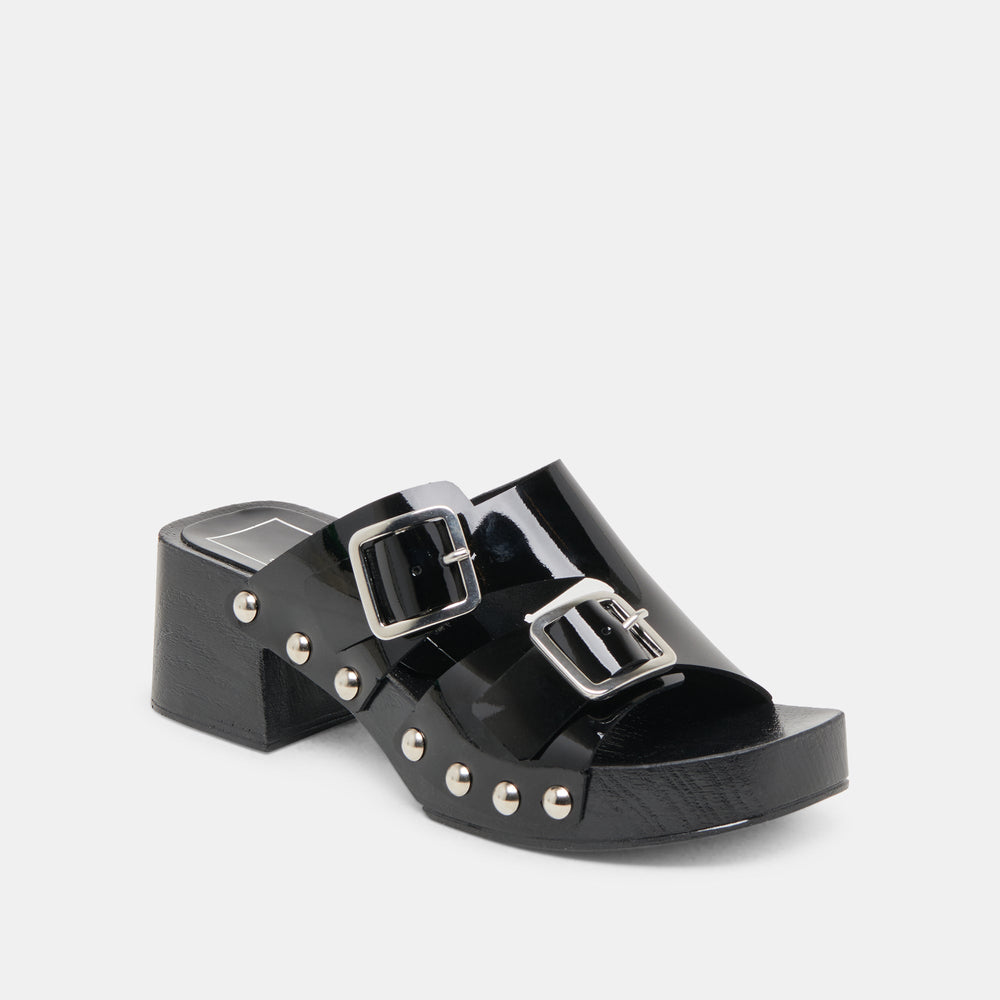 Melody Black Leather Heels | Women Dolce Vita