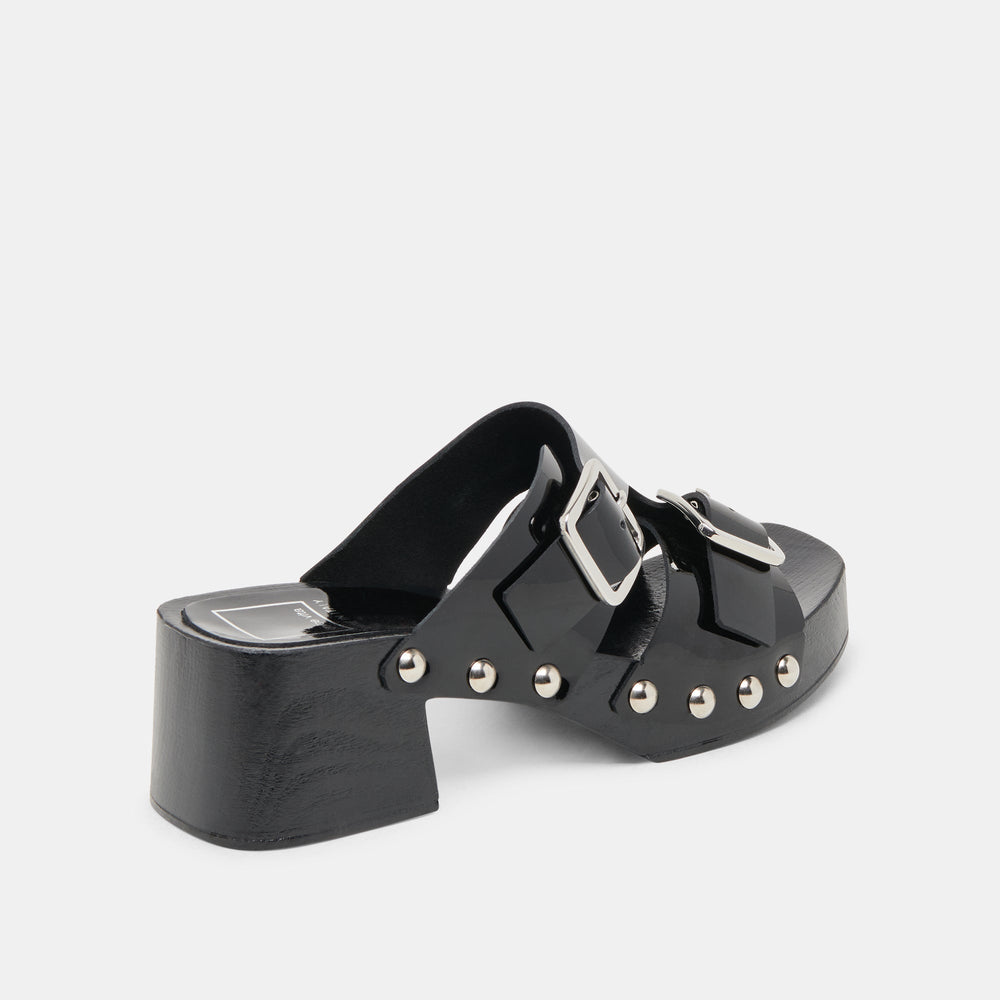 Melody Black Leather Heels | Women Dolce Vita