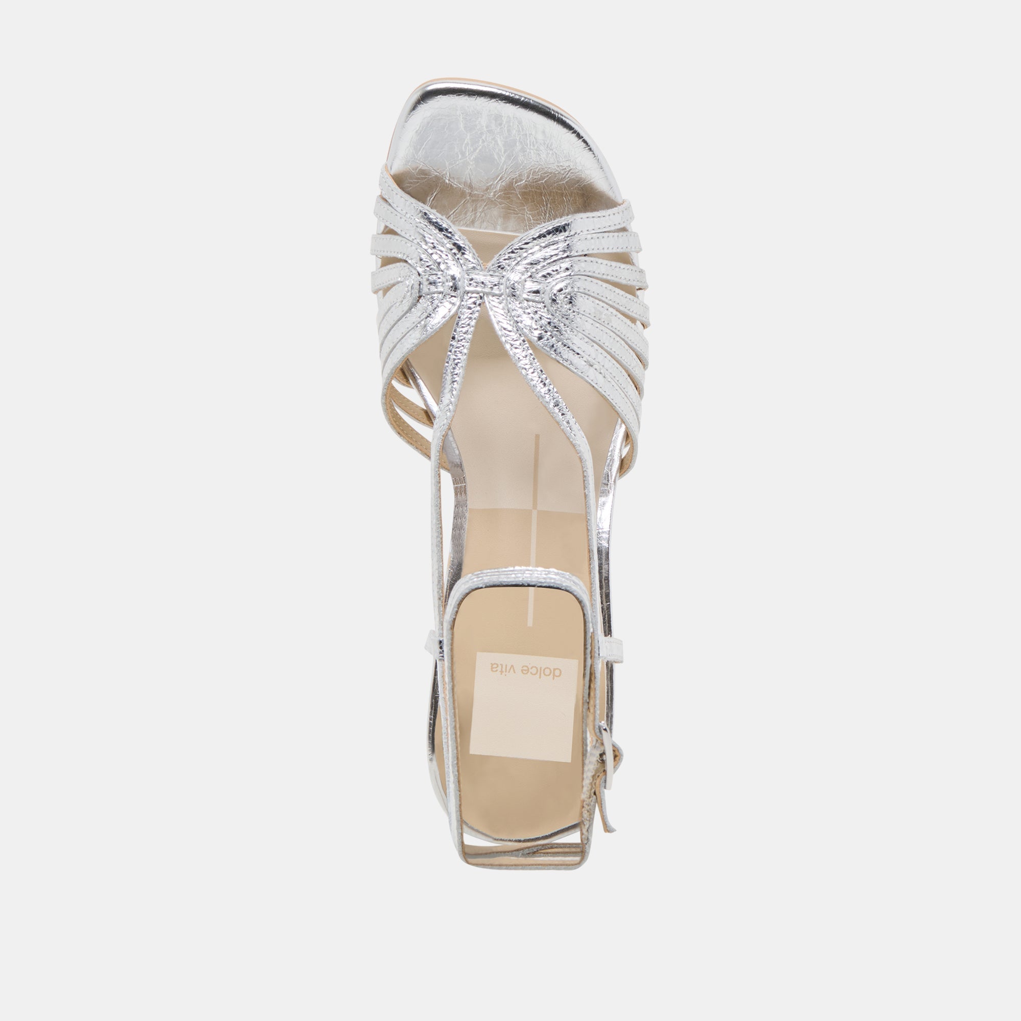 Nivana Silver Distressed Leather Heels | Dolce Vita Women