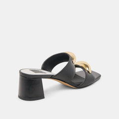 Barnet Black Leather Heels | Women Dolce Vita