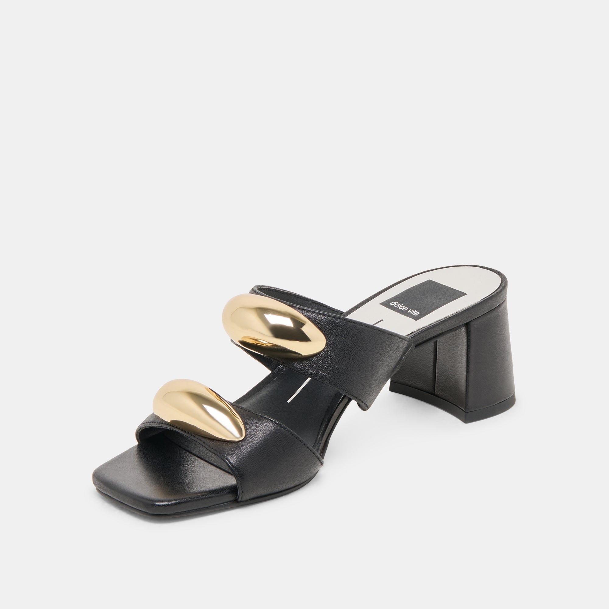 Barnet Black Leather Heels | Women Dolce Vita