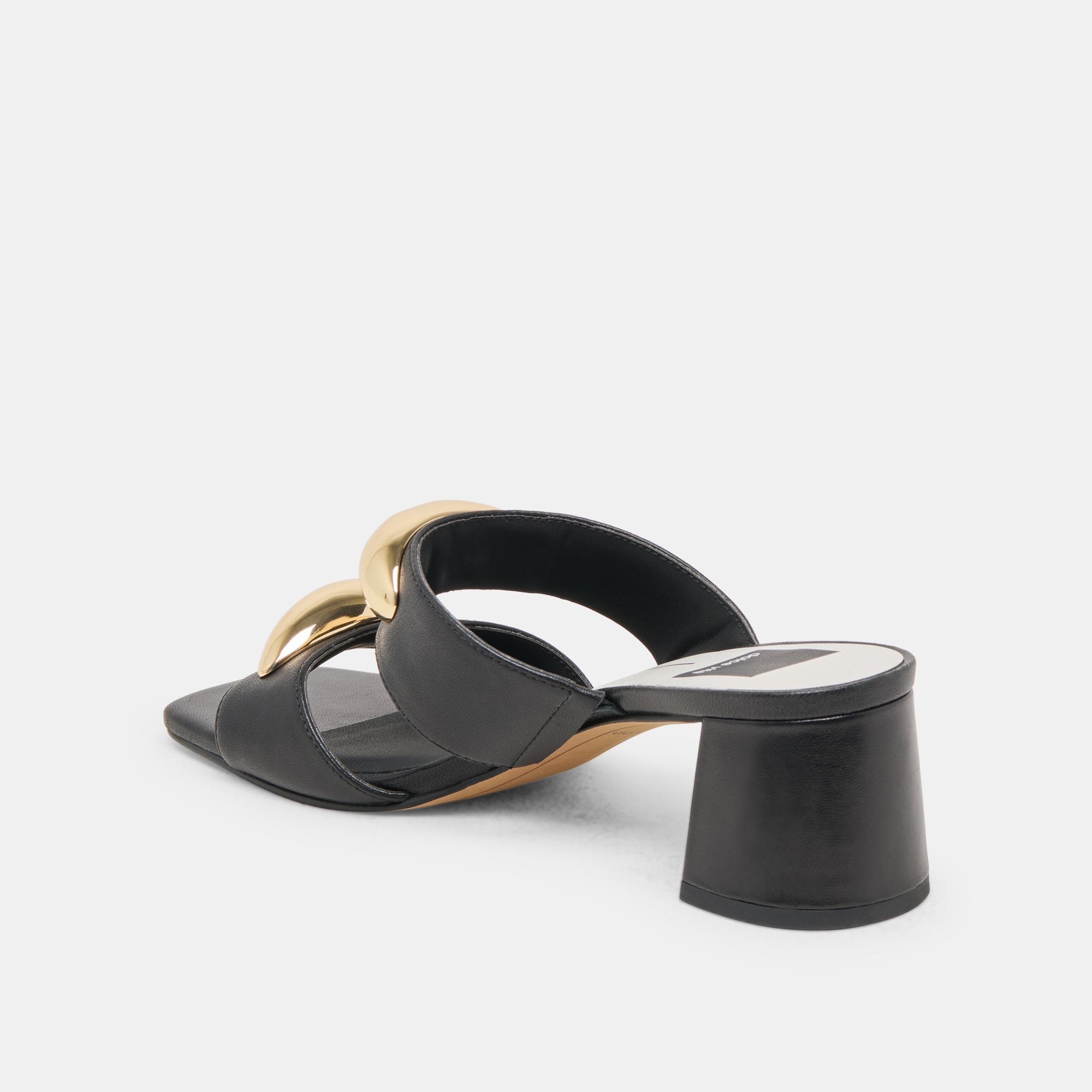 Barnet Black Leather Heels | Women Dolce Vita