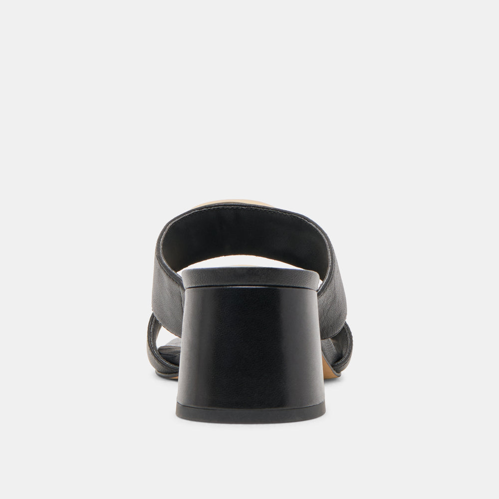 Barnet Black Leather Heels | Women Dolce Vita