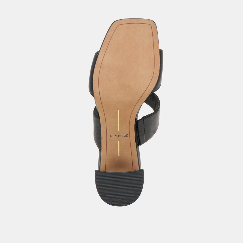 Barnet Black Leather Heels | Women Dolce Vita