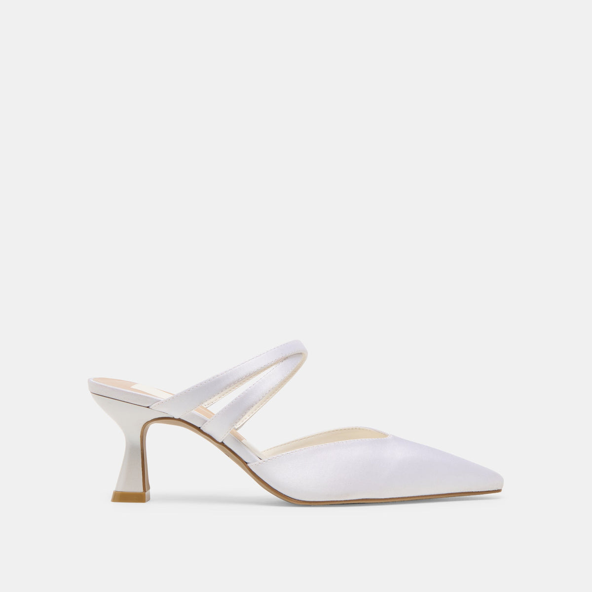 Linore True White Satin Heels | Women Dolce Vita