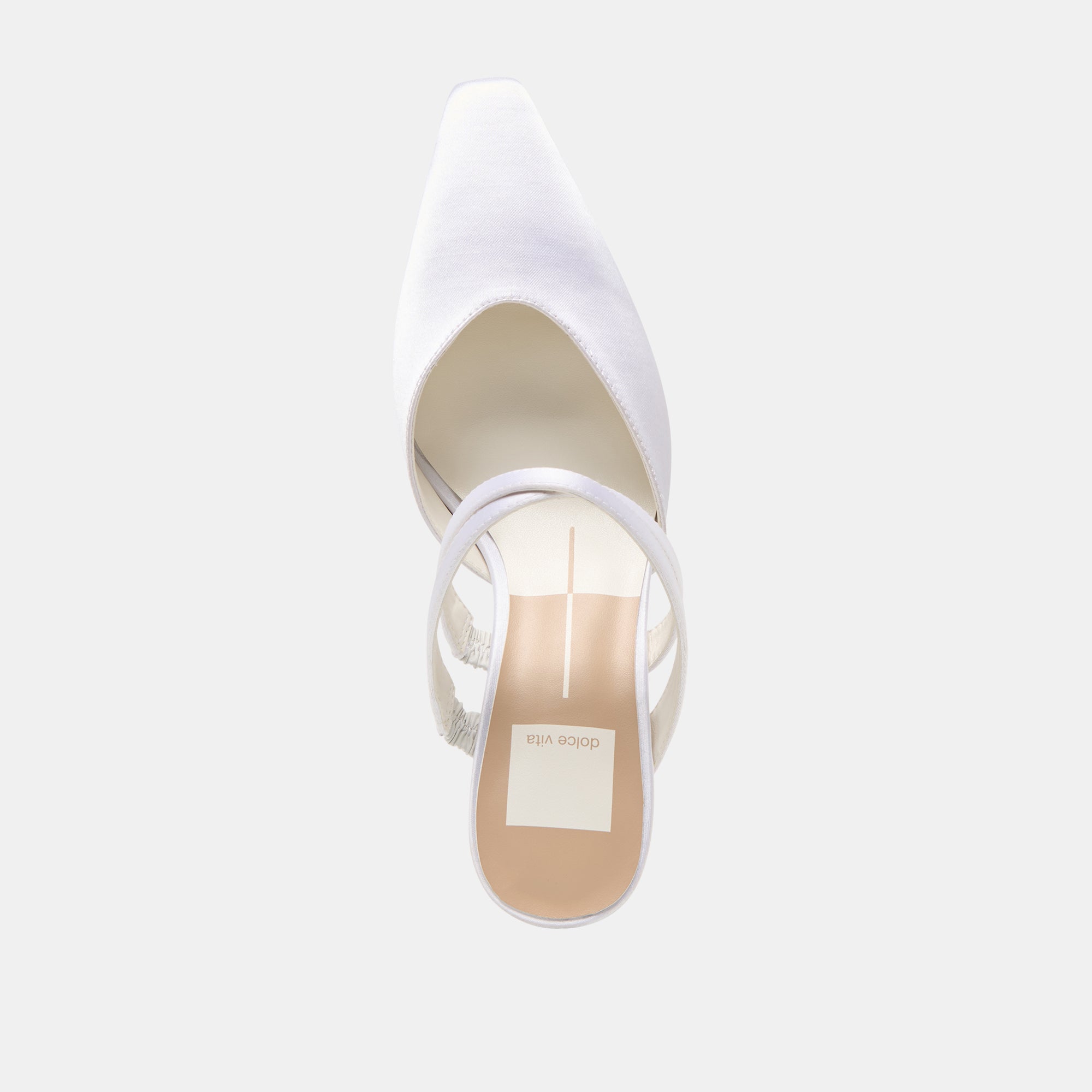 Linore True White Satin Heels | Women Dolce Vita