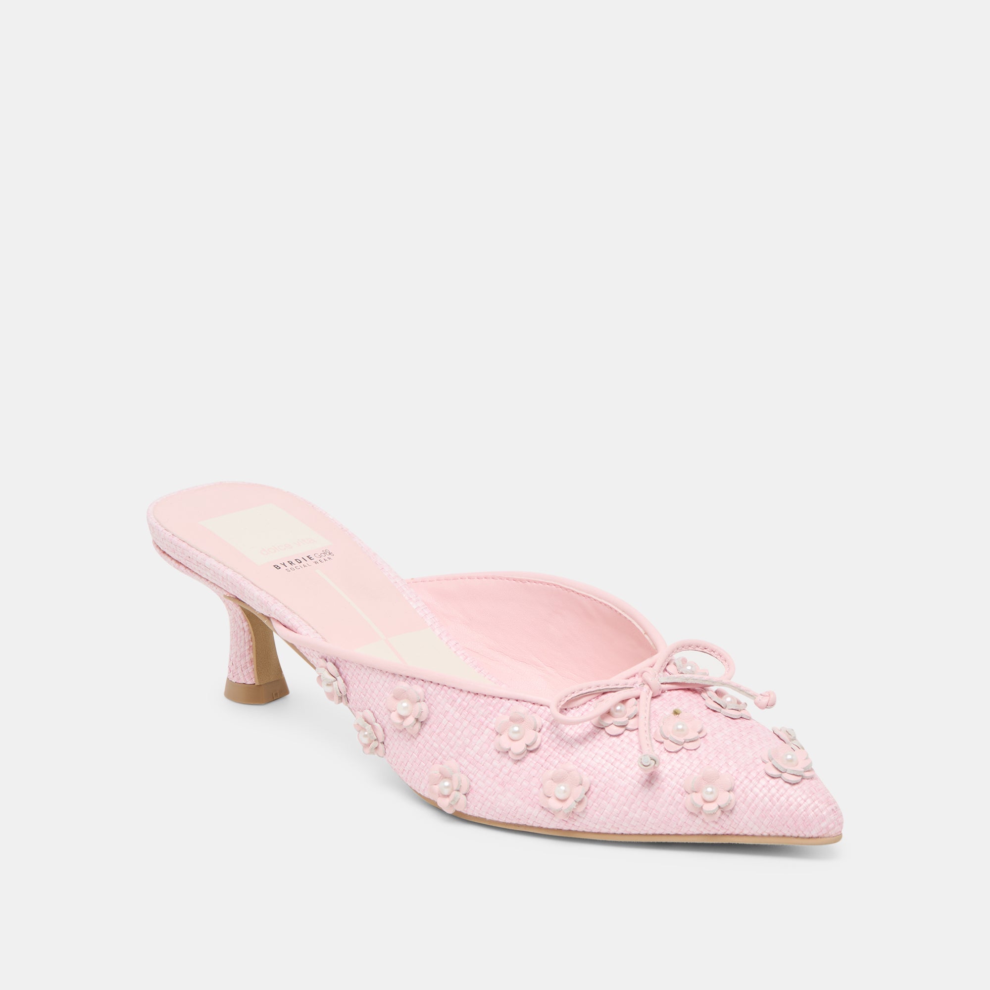 Camilo X Byrdie Golf Pink Raffia Heels | Dolce Vita Women