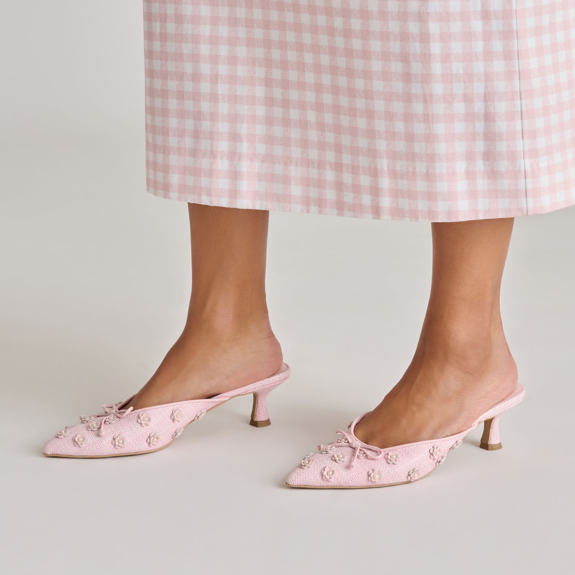 Camilo X Byrdie Golf Pink Raffia Heels | Dolce Vita Women