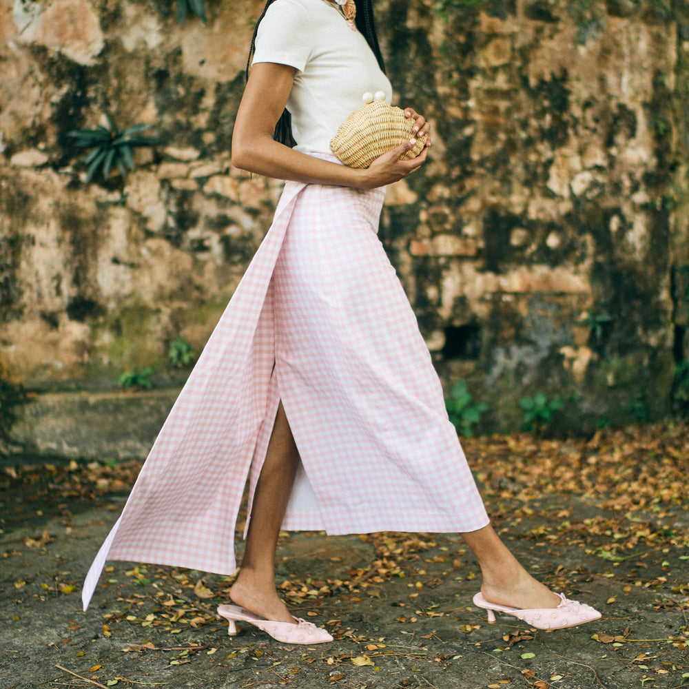 Camilo X Byrdie Golf Pink Raffia Heels | Dolce Vita Women