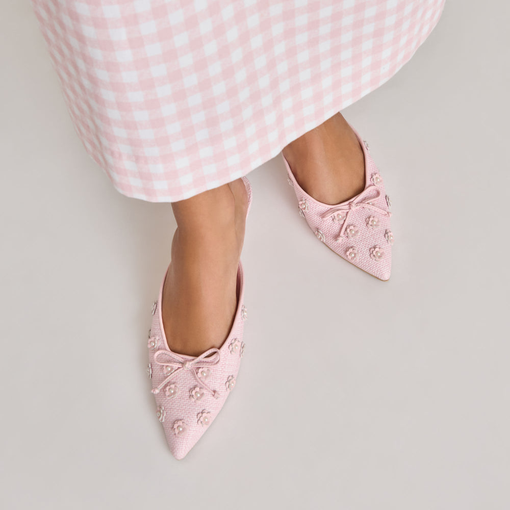Camilo X Byrdie Golf Pink Raffia Heels | Dolce Vita Women