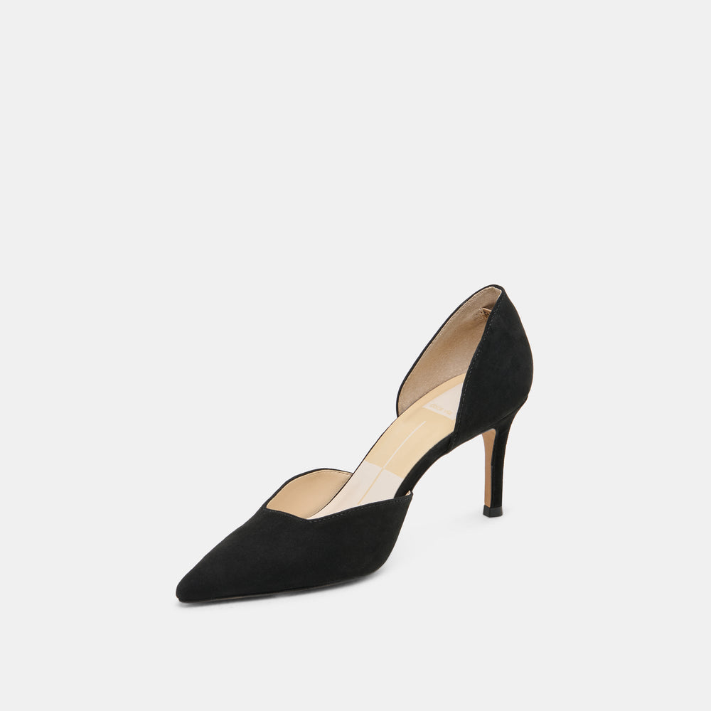 ELOY HEELS ONYX SUEDE | Dolce Vita Women