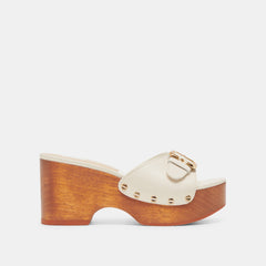 YALAH HEELS OFF WHITE LEATHER | Dolce Vita Women