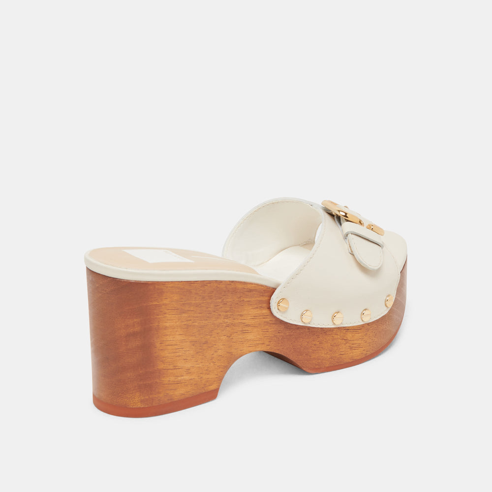 YALAH HEELS OFF WHITE LEATHER | Dolce Vita Women