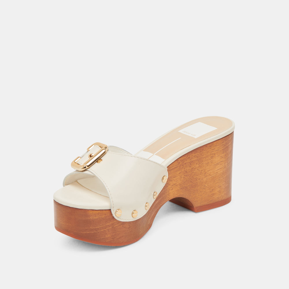 YALAH HEELS OFF WHITE LEATHER | Dolce Vita Women