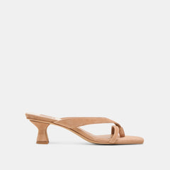Brevel Toffee Suede Heels | Women Dolce Vita